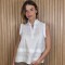 Musculosa Annie Puro Lino Blanco