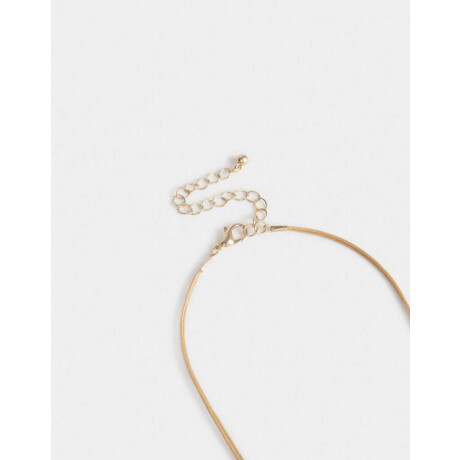 Collar Corto Multidijes Flor Dorado