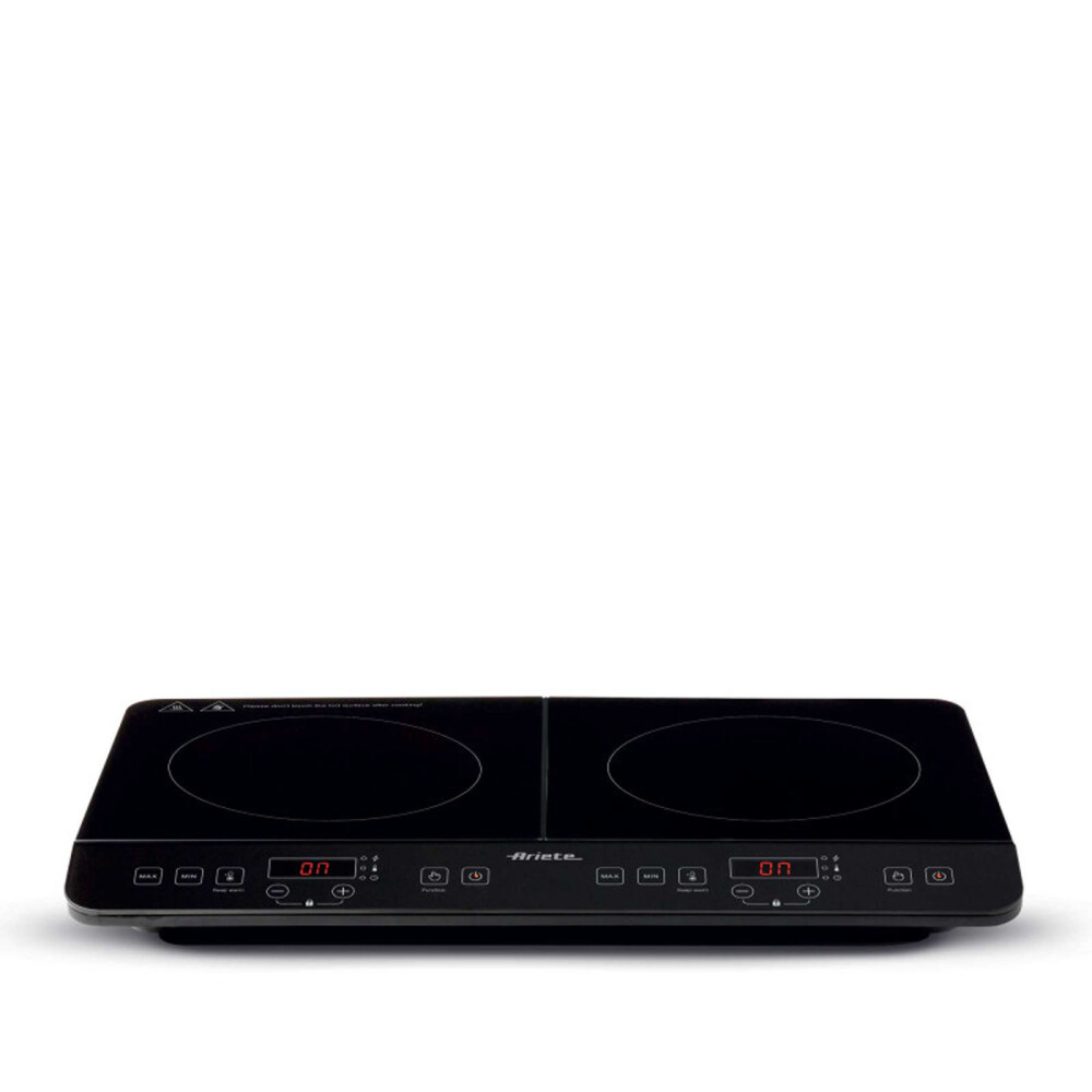 PLACA DE INDUCCION DOBLE 12-POTENCIAS NEGRO ARIETE MOD.1998