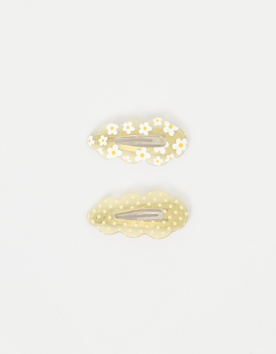 Set Hebillas Tic Tac Margaritas 