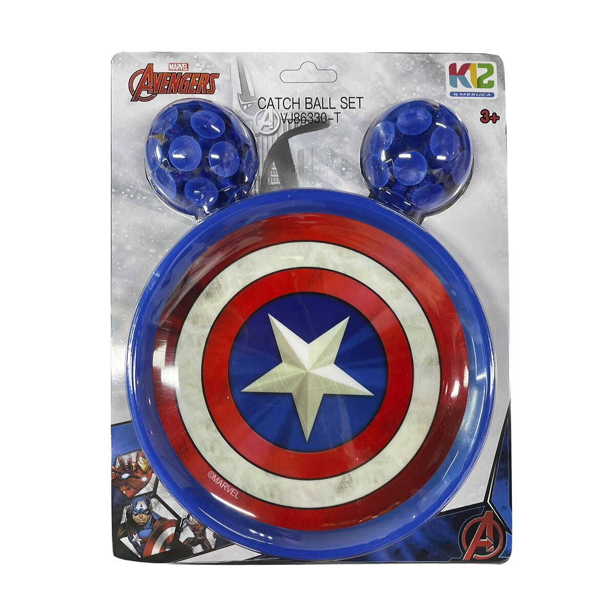 Juego Atrapa Pelota Set x 2 Capitán América 18 cm 