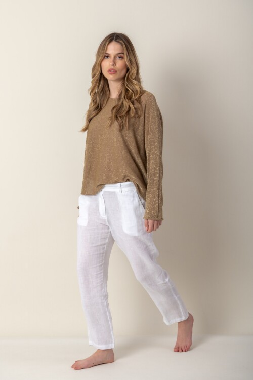 Sweater lurex Tostado
