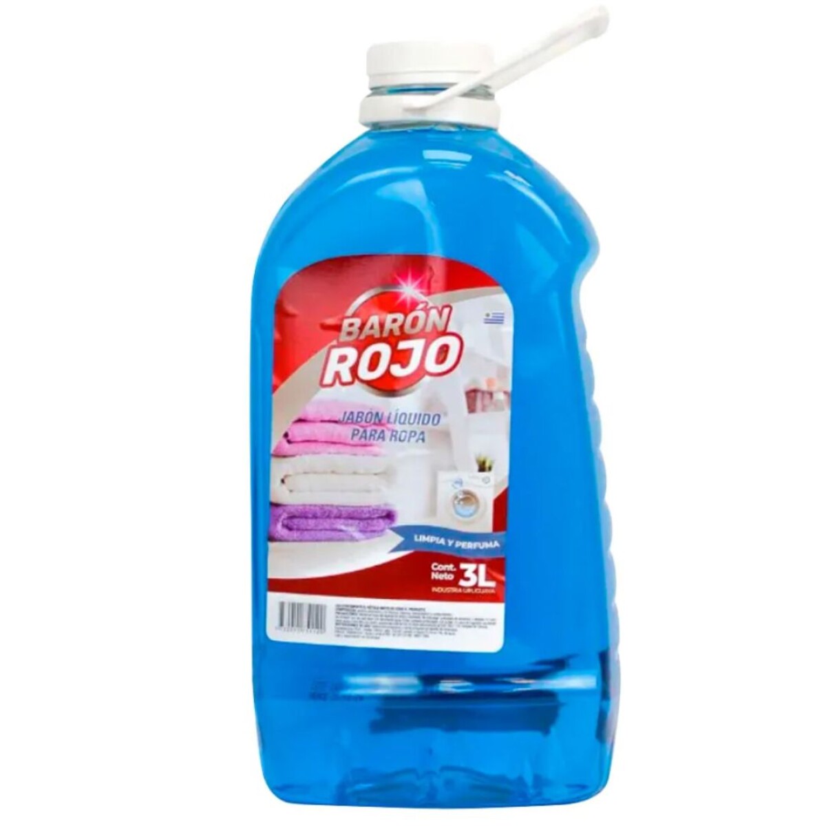 DETERGENTE LIQUIDO PARA ROPA BARON ROJO 3 LTS 