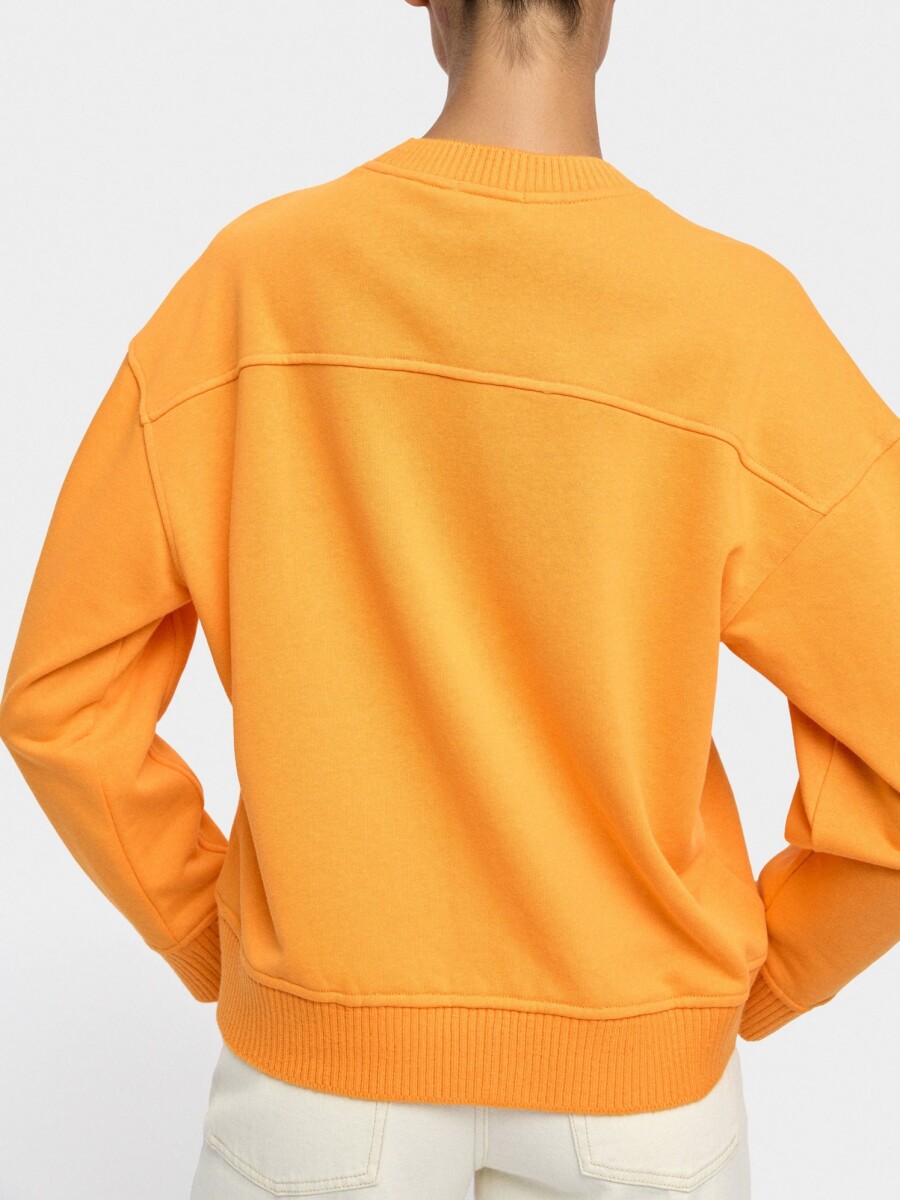 Sudadera De Algodón naranja