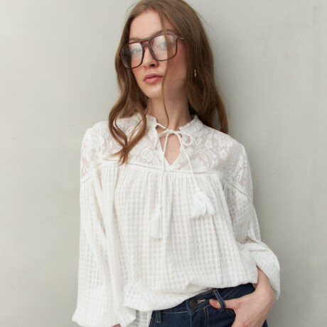 BLUSA LIBERTAD Blanco