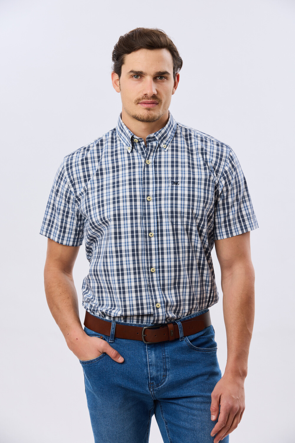 CAMISA CUADROS Azul