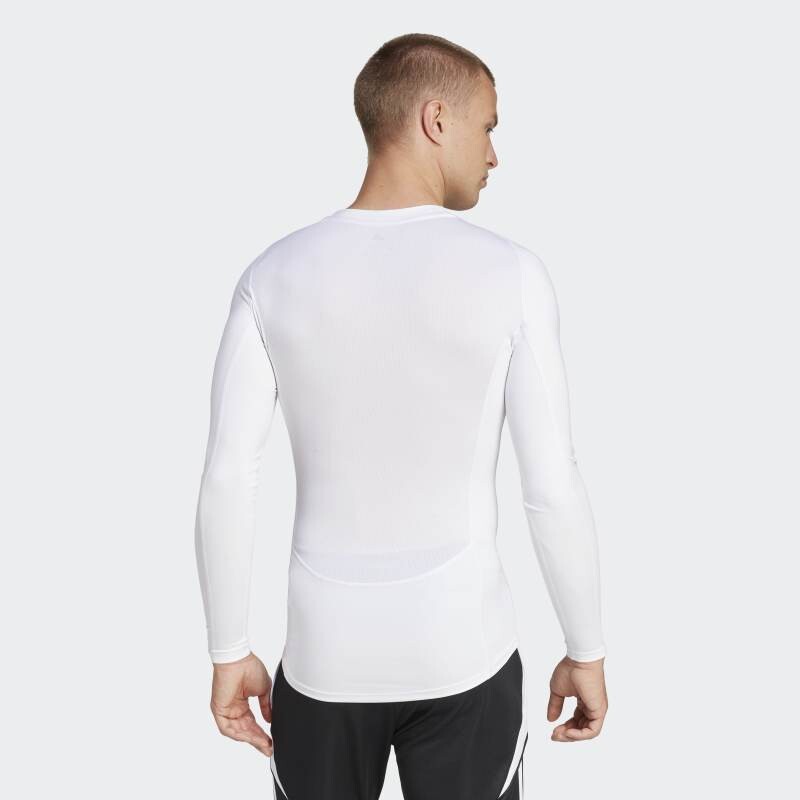 Remera Adidas Manga Larga Techfit Blanco