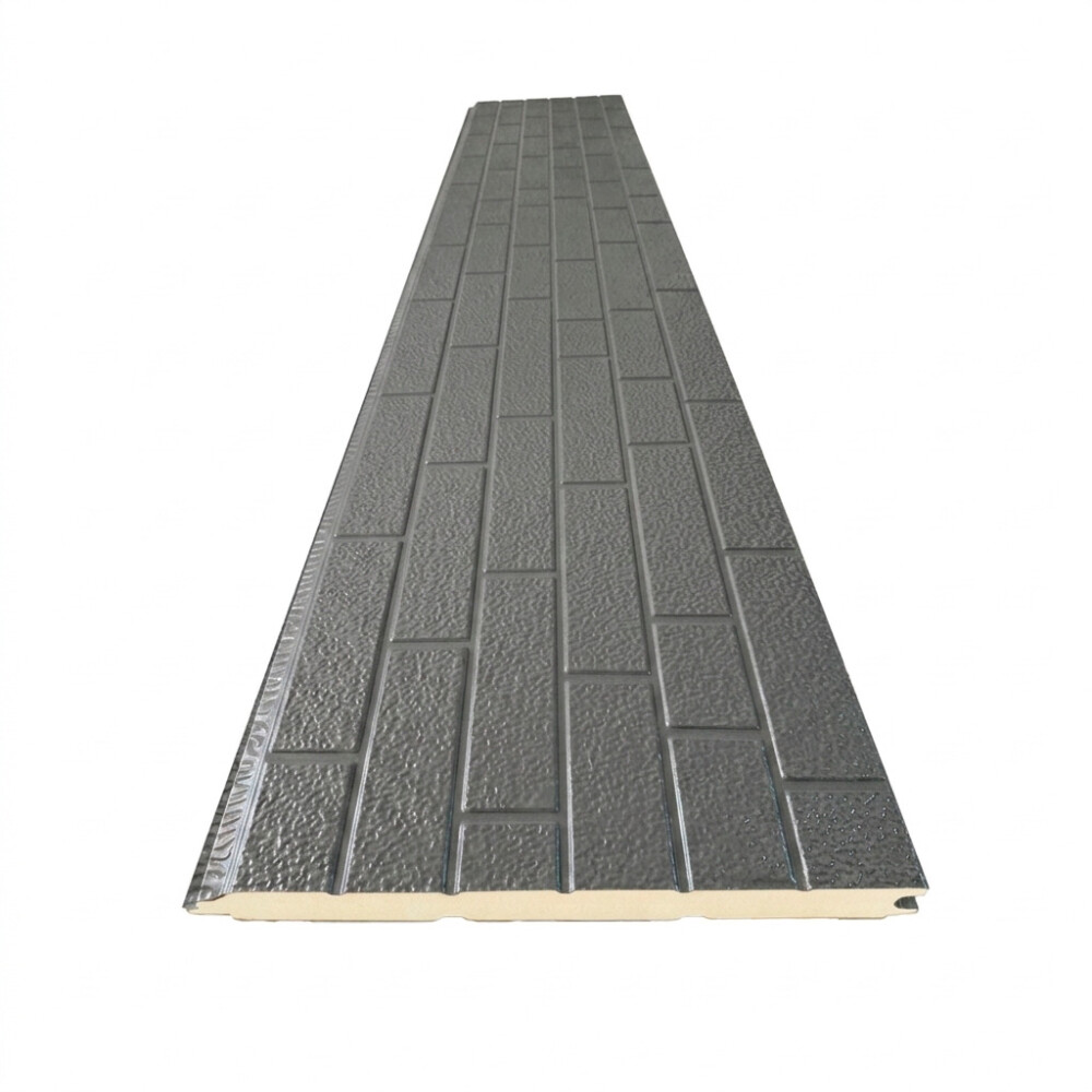 REVESTIMIENTO METAL SIDING MODELO GRIS LADRILLO ANTIGUO Revestimiento Metal Siding Modelo Gris Ladrillo Antiguo