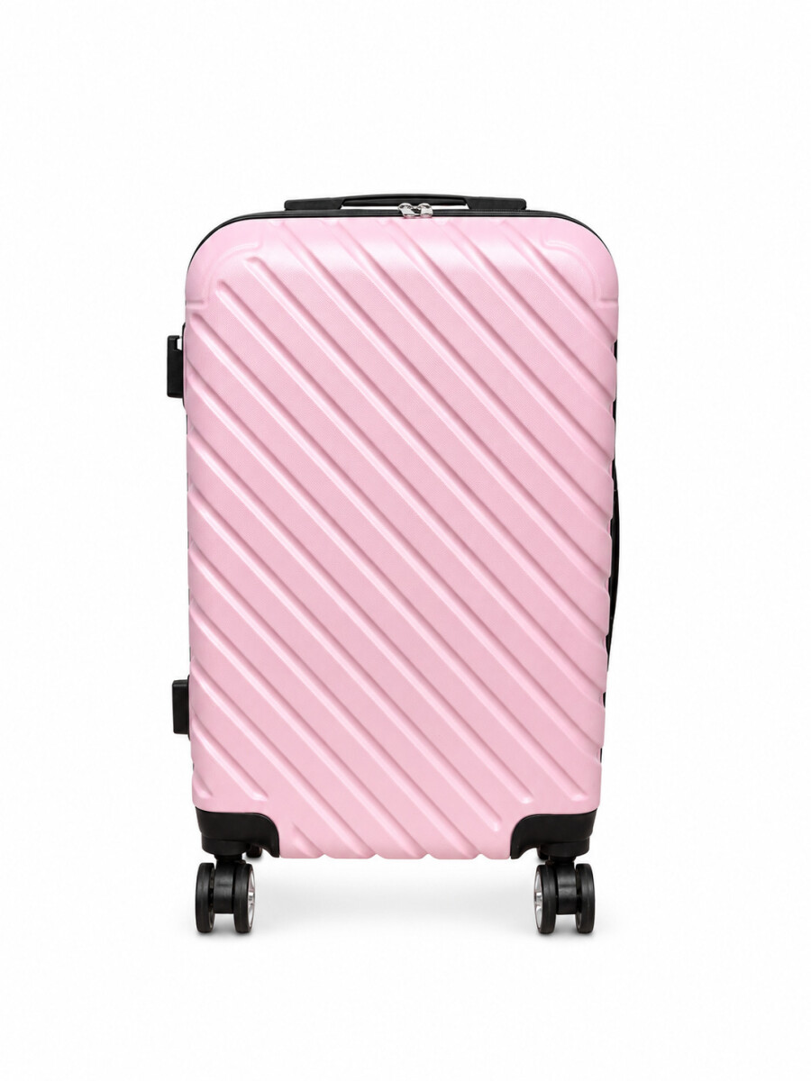 VALIJA NEW YORK 20 PULGADAS - ROSADO 