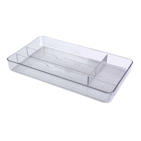 CUBIERTERA ACRILICO TRANSPARENTE 4 REPARTICIONES 33.5X19.5X4CM CUBIERTERA ACRILICO TRANSPARENTE 4 REPARTICIONES 33.5X19.5X4CM