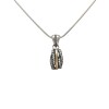 Dije Elegante - Plata y Oro- Zirconia-CP5412 conpiedra