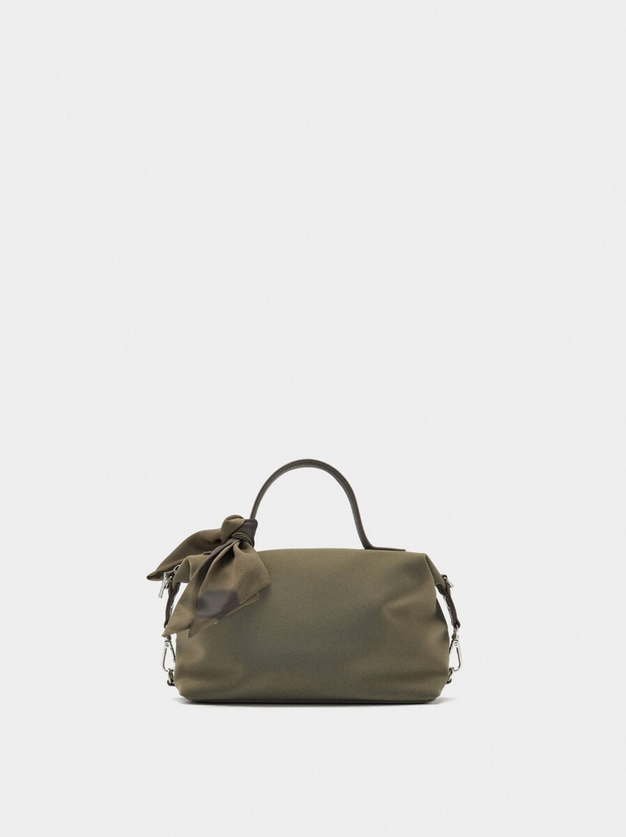 Bolso Tote De Textura Suave - caqui 
