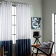 Barrote cortina de metal 2 m + 2 Soportes BLANCO