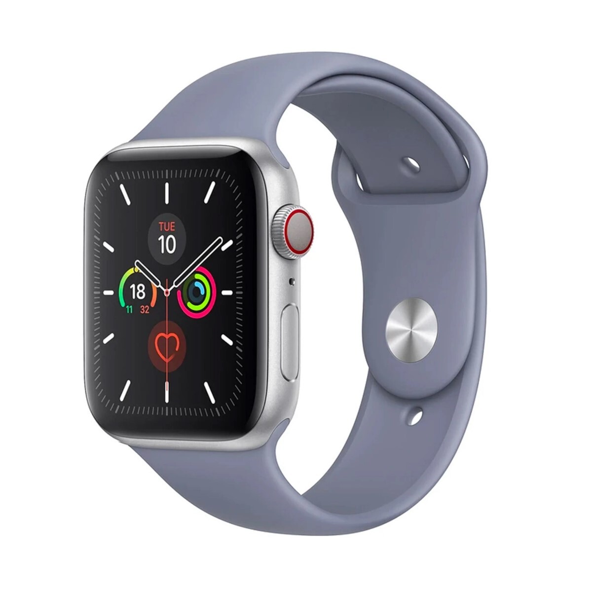 MALLA CORREA APPLE WATCH SILICONA SPORT 42MM/44MM/45MM/49MM DEVIA - Lavanda grisaceo 