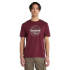 Polo Mountain Graphic Manga Corta Hombre Burgundy