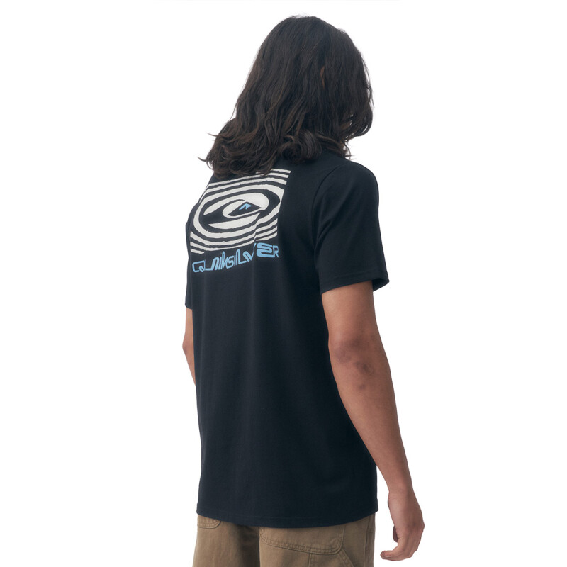 Remera Lifestyle Quiksilver Corpo Bright Hombre Negro Negro