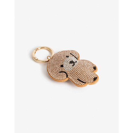 Llavero Y Bag Charm Perro Strass Combinacion Multicolor