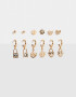 Aros Sets Con strass Set De Aros Con Strass - Dorado