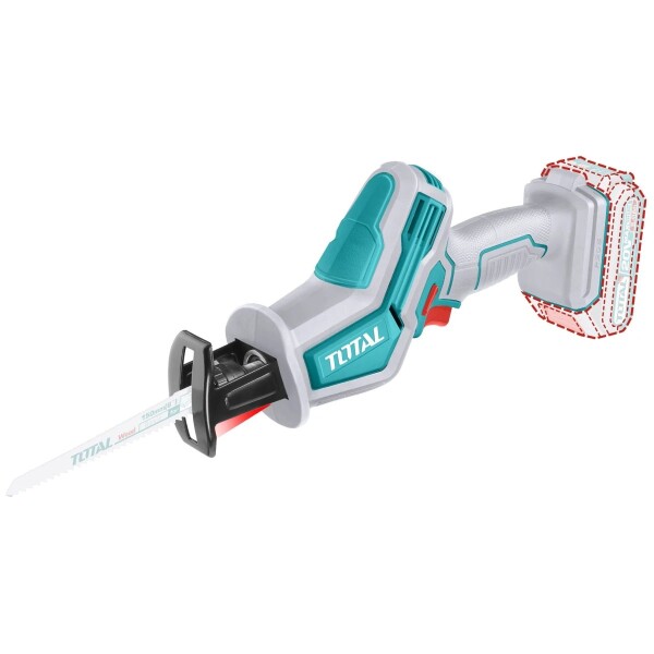 Sierra Sable Inalámbrica TOTAL 20 V TRSLI6506 – 3200 rpm, Corte en Metal 8 mm / Madera 65 mm Sierra Sable Inalámbrica TOTAL 20 V TRSLI6506 – 3200 rpm, Corte en Metal 8 mm / Madera 65 mm