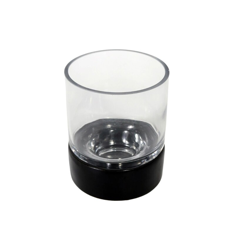 PORTA VELA DE VIDRIO C/BASE 10X12.5CM Unica