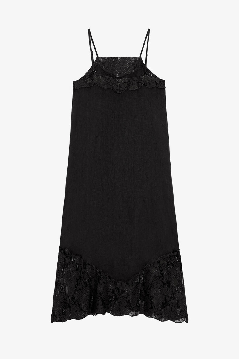VESTIDO ENCAJE Negro