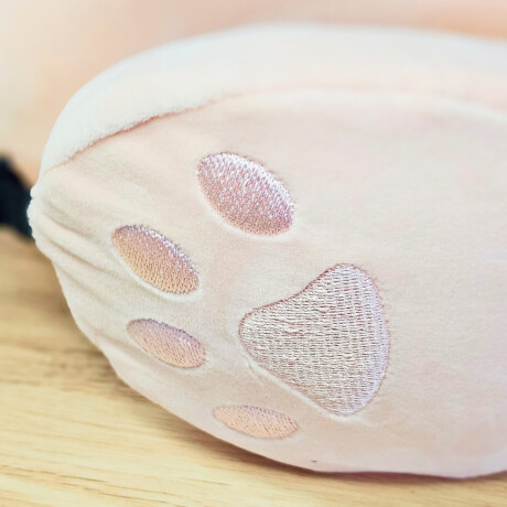 Almohada de viaje huellita gato rosa Rosa