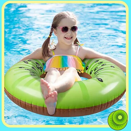 Flotador Inflable Piscina 90cm – Anillo Frutas Multicolor Kiwi