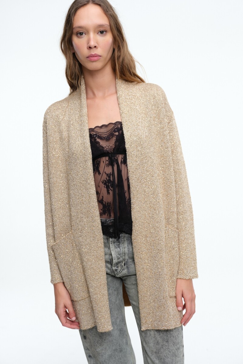 SACO BRILLO Beige