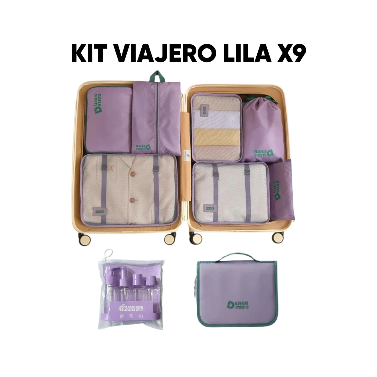 Kit viajero pro - Lila 