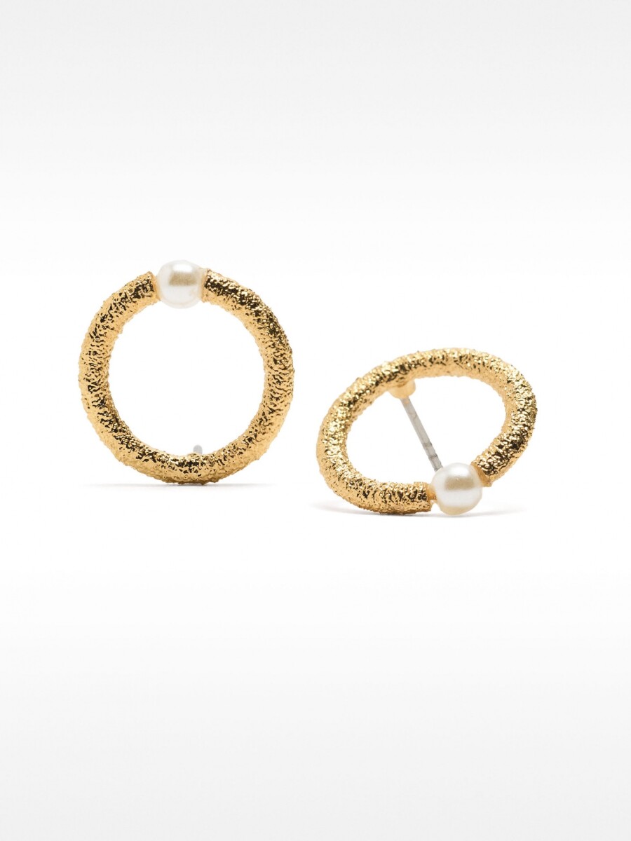 Pendientes Con Perlas dorado