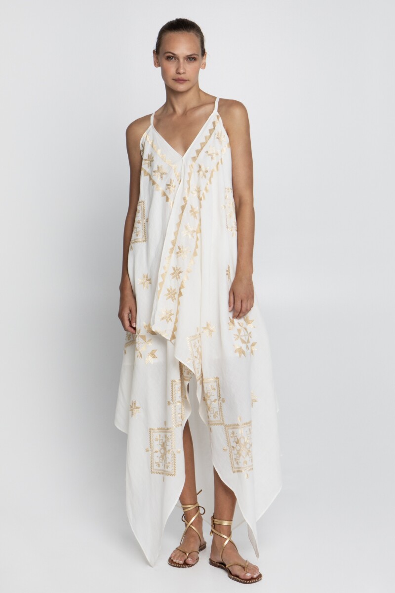 VESTIDO ASIMETRICO Natural