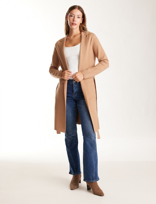 Chaqueta Larga Lazo TOSTADO