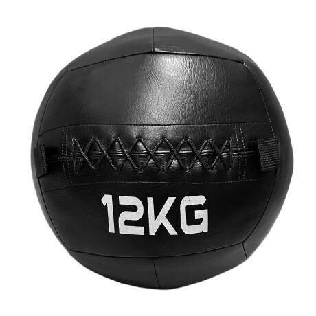 Pelota Wallball WLBC-12 de Cuero Sintético 12kg Ub NEGRO