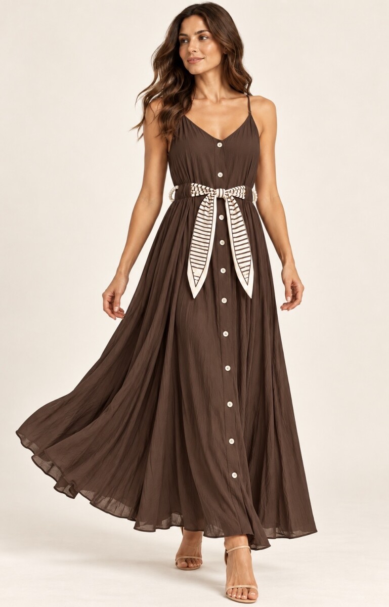VESTIDO LIZET - MARRÓN 
