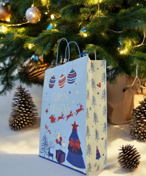 Bolsa fantasia luna 30x12x41 cm. Navidad Festivas