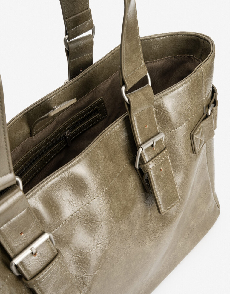 Shopper Cartera Formato Shopper - Verde Militar