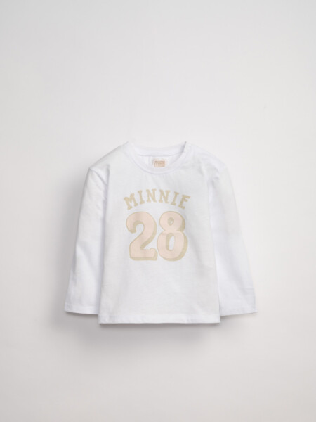Remera estampa Minnie Crudo