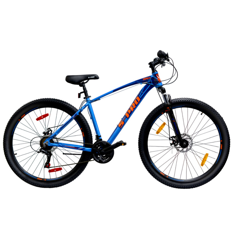 Bicicleta de Montaña S-PRO Zero 3 Man rodado 29 Shimano 21 cambios con freno de disco AZUL NANRANJA