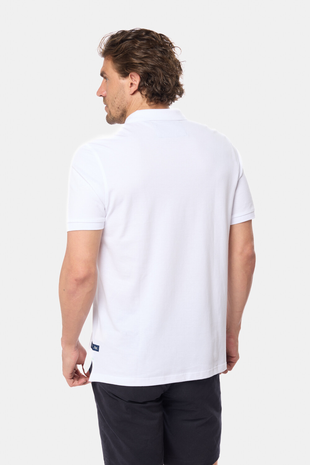 REMERA POLO LISA Blanco
