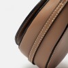 Bandolera Lady Saddler En Efecto Cuero Taupe