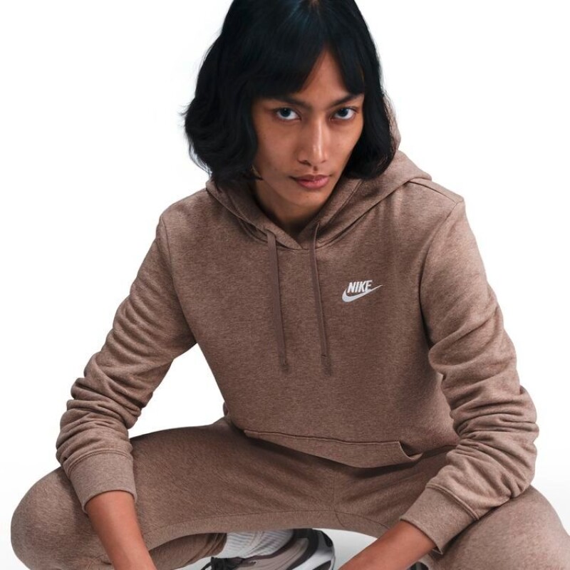 Abrigo Nike Sportswear Club Fleece de Mujer Chocolate