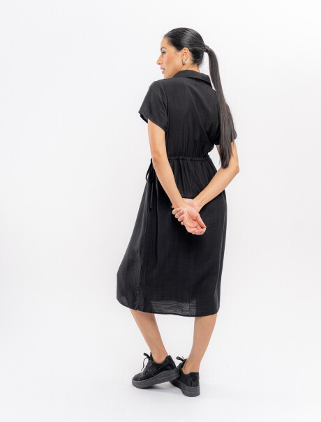 Vestido midi negro
