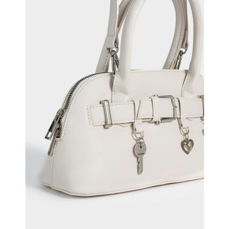 Cartera Mini Bowling Blanco Crudo