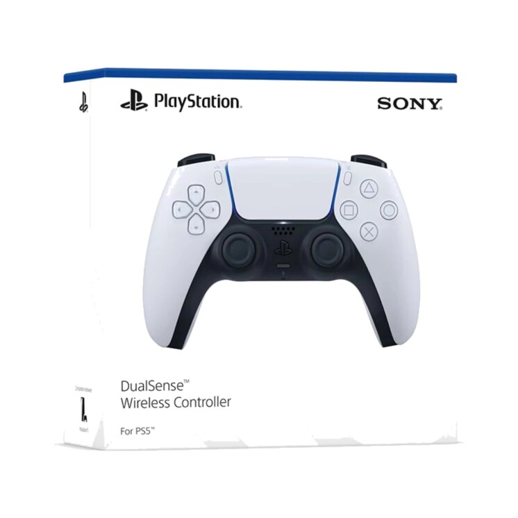 Control Inalámbrico Sony DualSense para PS5 con Gatillos Adaptativos y Respuesta Háptica White