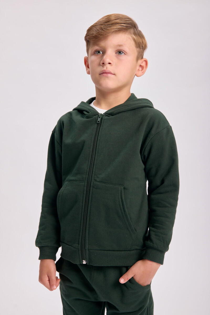 Campera deportiva básica Verde