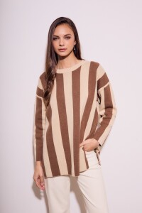 Sweater Rayado Mocha