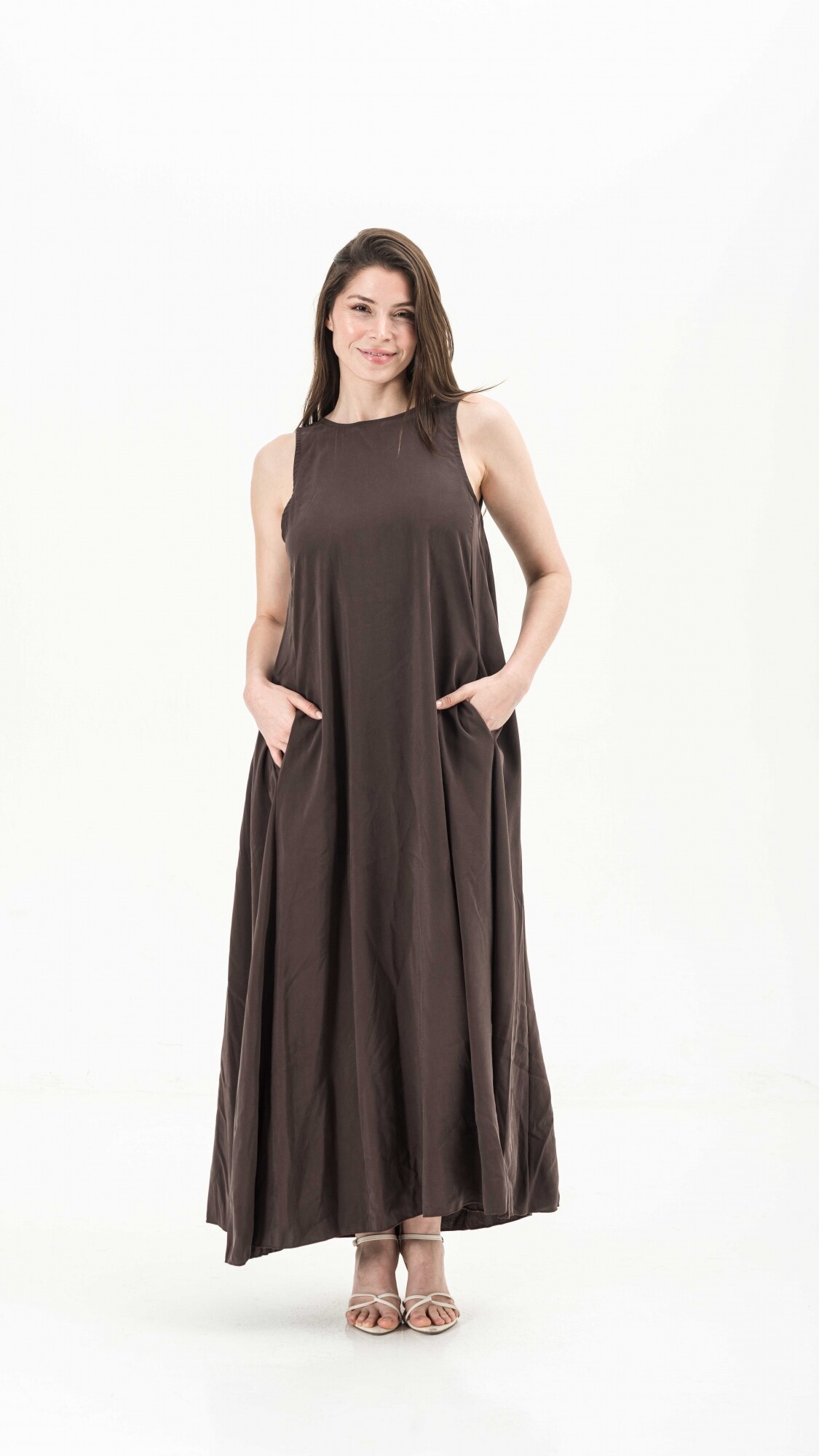 VESTIDO LIZE MARRÓN