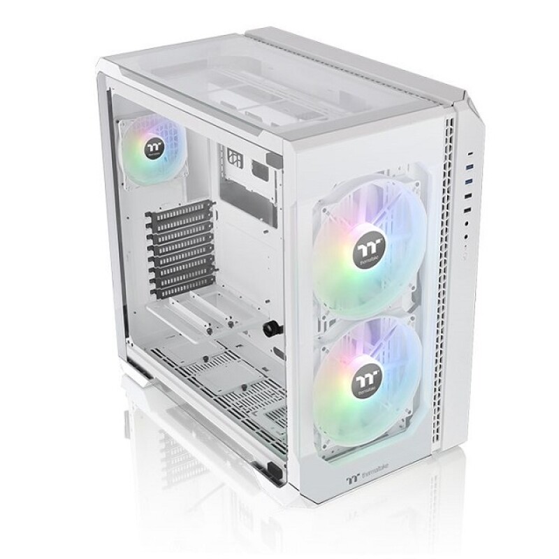 Thermaltake View 51 TG Snow - ARGB Edition - torre - ATX - panel lateral con ventana (cristal templado) - sin fuente de alimenta Thermaltake View 51 TG Snow - ARGB Edition - torre - ATX - panel lateral con ventana (cristal templado) - sin fuente de alimenta