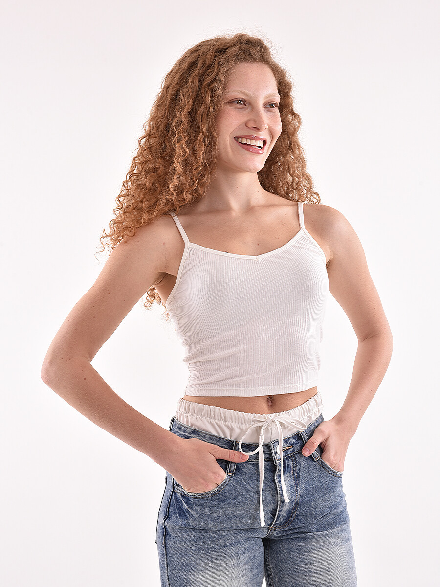 MUSCULOSA BASICA LOLA - BLANCO 