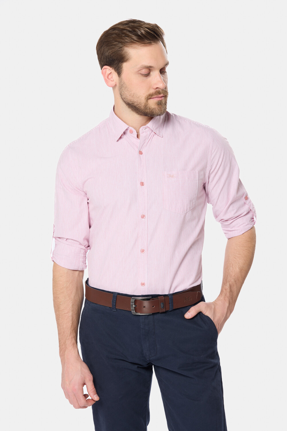 CAMISA RAYADA Rosa